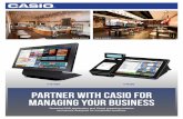 V-R200 PARTNER WITH CASIO FOR MANAGING YOUR Business...Casio’s optional Cloud service on the V-R7000 and V-R200 provides retailers with quick, easy and up to date information on