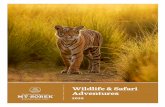 Wildlife & Safari Adventures10 WILDLIFE & SAFARI TSBEK SINE 16 TSBEK. 1.888.68.62 WILDLIFE & SAFARI 11 Save the Tiger • Journey to the land of the enchanting and critically endangered