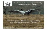 Autumn Panda Quarterly September, 2012awsassets.panda.org/downloads/autumn_quarterly_final.pdf · Phurba Lhendup, the WWF-Bhutan program officer for Freshwater says, “It is good