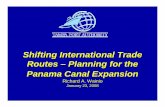 Shifting International Trade Routes – Planning for the ...10,000 to 15,000 TEU Mega Ship 2,000 - 3,000 TEU Feeder Ship The New Frontier - Transshipment and Short Sea Shipping: Taking