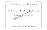 Selected Works Published by Paraclete Press PPM01116 $2.10 … · 2019-03-25 · PPM01116 $2.10 General/All Saints. SATB and keyboard Betty Carr Pulkingham. Paraclete ® Press. Glory