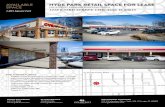 LOCATED AT KIMBARK SHOPPING PLAZA 1,055 …...HYDE PARK RETAIL SPACE FOR LEASE LOCATED AT KIMBARK SHOPPING PLAZA 1218 E 53RD STREET, CHICAGO, IL 60615 THE OPPORTUNITY: • Available