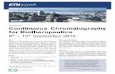 Short course on Continuous Chromatography for Biotherapeutics · 2019-01-30 · the least complex of all multi-column processes, the workshop is focused on twin column chromatography.