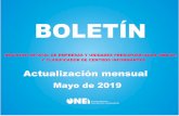 BOLETÍN · 2020-02-06 · boletÍn registro estatal de empresas y unidades presupuestadas (reeup) y clasificador de centros informantes actualización mensual mayo de 2019