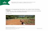 Effects of applying biochar to soils from Embu, Kenya · 2012-03-27 · Effects of applying biochar to soils from Embu, Kenya – Effects on crop residue decomposition and soil fertility