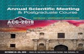 AMERICAN COLLEGE OF GASTROENTEROLOGY Annual Scientific …acgmeetings.gi.org/wp...and-Sponsorship-Brochure... · ACG 2019—the American College of Gastroenterology Annual Scientific