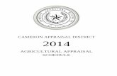 AG SCHEDULE FINAL DRAFT - cameroncad.org · 6 The additional tax is calculated by taking the difference between taxes paid under special valuation and taxes that would have been paid