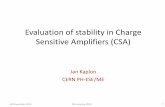 Evaluation of stability in Charge Sensitive Amplifiers (CSA) · Determination of Stability Using Return Ratios in Balanced Fully Differential Feedback Circuits, IEEE Trans. on Circ.
