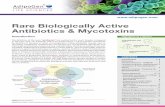 Rare Biologically Active Antibiotics & Mycotoxins... Highlights at a Glance Rare Biologically Active Antibiotics & Mycotoxins Introduction The definition of the term “antibiotics”
