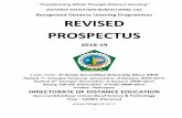 Recognised Distance Learning Programmes REVISED PROSPECTUS prospectus dde... · 2018-10-04 · Bhakti movement. Though mainly his area of activity had been the desert land of Thar
