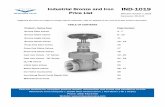 Industrial Bronze and Iron IND-1019 Price List Effective ... · IND-1019 Effective: October 7, 2019 Supersedes: IND-0619 Industrial Bronze and Iron Price List ... 1152 - 212 2 1/2