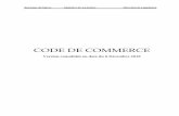 CODE DE COMMERCE - gazelles-association-maroc.com · V du livre V de la présente loi. Article 153 Est réputé majeur pour exercer le commerce tout étranger ayant atteint dix-huit