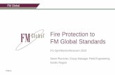 Working to FM Global Standards - fgsikring.no · Most testing of in-rack sprinkler designs was done in the 1960s and 1970s using K80 and K115 heads Research into “ESFR” in-racks