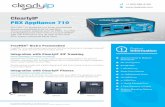 ClearlyIP PBX Appliance 710 · 2020-02-03 · FreePBX and Asterisk trademarks are property of their respective owners. ClearlyIP PBX Appliance 710 The PBX 710 appliance is a small