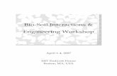Bio Soil Interactions Engineering Workshop 1].pdf · PDF file Bio‐Soil Interactions & Engineering Workshop ... Notes. Notes. Notes. Notes. Notes. Notes. ... Electrokinetic and Electrolytic