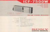 It`s free All over the …freeservicemanuals.info/en/servicemanuals/download/Sony/...ICF -7500W Rear Cabinet O B3x5 rear cabinet Radio Circuit Board (A) VIO ORG battery lid YEL BLK