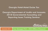 Georgia Hotel-Motel Excise Tax Georgia Department of ......Organization Local Authority created by General Statute, Local Law, or Local Constitutional Amendment Department within local