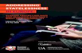 ADDRESSING STATELESSNESS IN EUROPE · Centre + Thomas McGee , individual ENS member + Olga Abramenko , ADC Memorial Intersectionality refers to the interaction between different aspects