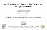 An Evaluation of Current Site Response Analysis Methods · An Evaluation of Current Site Response Analysis Methods Chandrakanth Bolisetti Graduate Student Researcher Dr. Andrew Whittaker