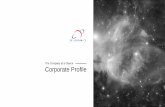 The Company at a Glance Corporate Profile · with launch and deployment of their CubeSats or payloads from the ISS**. * Hosting and deployment services with our DPOD dispenser are