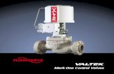 Mark One Control Valves · 2018-04-20 · phragm actuators. The Valtek Mark One control valve is the industry choice for a simple, reliable, tough globe valve. The Valtek ® Mark