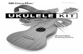 UKULELE KIT - stewmac.com · 2017-11-21 · stewmac .com 7 Assemble the body Place the bent sides into the body mold, with their ends butted together at the center . Now you can see