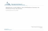 Methane and Other Air Pollution Issues in Natural Gas Systems · 2020-01-24 · Methane and Other Air Pollution Issues in Natural Gas Systems Congressional Research Service Scope