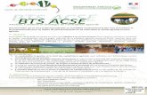 BTS ACSE 2018 - EPL Nevers Cosne PlagnyLes stages obligatoires se déroulent sur 16 semaines dont 10 prises sur la scolarité : Un stage de 8 à 12 semaines dans une exploitation agricole
