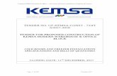 TENDER NO. GF-KEMSA-CONST -7/OIT 6/2017-2018 · tender no. gf-kemsa-const -7/oit 6/2017-2018 tender for proposed construction of kemsa modern warehouse & office block cold rooms and