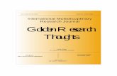 International Multidisciplinary ORIGINAL ARTICLE Research ... · Golden Research Thoughts Journal is a multidisciplinary research journal, published monthly in English, Hindi & Marathi
