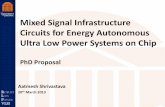 Mixed Signal Infrastructure Circuits for Energy Autonomous ...venividiwiki.ee.virginia.edu/mediawiki/images/8/88/Shrivastava_PhDProposal_Talk.pdf• Radio for communication ... Clock