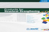 Products for Structural Strengthening · Structural Epoxy Putty Adhesive for Use with Structural Strengthening Systems MapeWrap 11 is a two-component, 100%-solids, moisture-tolerant,