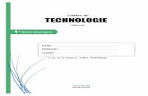 Cahier de TECHNOLOGIE · PROGRAMME 1 ÈRE ANNEE SECONDAIRE Chapitre 1 : LE SYSTÈME TECHNIQUE Leçon 1 : Représentation fonctionnelle d'un système technique (Modélisation). Leçon