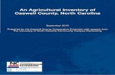 An Agricultural Inventory of Caswell County, North Carolina · An Agricultural Inventory of Caswell County, North Carolina September 2010 ... II for forestry and horticulture in all