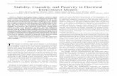 IEEE TRANSACTIONS ON ADVANCED PACKAGING 1 Stability ...jsa.ece.illinois.edu/ece598js/appnotes/triverio.pdf · time-invariant2 electrical -port networks,withinputandoutput denoted,
