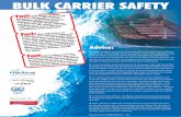Bulk Carrier Safety Poster - Nautical Institute · BULK CARRIER SAFETY act: and built to relevant IMO standards and Bulk carriers, designed Classification specification, properly