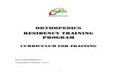 ORTHOPEDICS RESIDENCY TRAINING PROGRAM - OMSB · ORTHOPEDICS RESIDENCY TRAINING PROGRAM INTRODUCTION Core Training in Orthopedics is the initial period of postgraduate training required