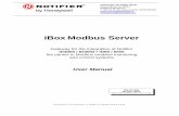 iBox Modbus Server - NotifieriBox Modbus Server. User Manual MN-DT-958I 3 Description 1.1 Introduction Integration of Notifier ID3000 series fire panels into a Modbus master device