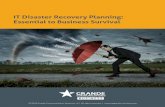 IT Disaster Recovery Planning: Essential to Business SurvivalDisaster recovery (DR) planning is about preparing for and enabling the appropriate response and recovery to an event that