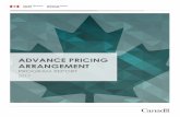 ADVANCE PRICING ARRANGEMENT · 2018-09-12 · Appendix I of Information Circular 94-4, International Transfer Pricing: Advance Pricing Arrangements (APAs). The division will review