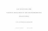 le patois de Saint-Maurice de Rotherens conjugaisonpatois.petit.bugey.free.fr/textes/patois-pdf/pat_smr_1.pdf · personne de l’indicatif présent, l’alternance vocalique, et le