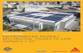 Environmental Product Declaration - Cradle-To-Gate ... · EPD PROJECT REPORT INFORMATION EPD PROJECT REPORT A “Cradle-to-Gate” Life Cycle Assessment for four thicknesses of Sarnafil