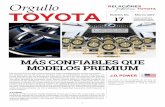 Or gu llo - Toyota Irapuato · 2019-04-12 · Or gu llo Boletín N. Ciuda e México Toyota Moto Sales Relacioes Públcas - 1 - 17 Marzo 2019 MÁS CONFIABLES QUE MODELOS PREMIUM 2019