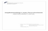 Implementing Lean Procurement - DiVA portal420354/FULLTEXT01.pdf · their current aim of implementing lean procurement. A starting point for the study was a theoretical review to