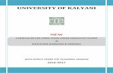 UNIVERSITY OF KALYANI - Haringhata Mahavidyalaya · State the educational philosophies of Swami Vivekananda, Rabindranath Tagore, Mahatma Gandhi, Rousseau, Dewey and Froebel. Discuss