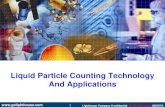 Liquid Particle Counter Applications · The Amount of Background Noise Affects the Liquid Particle Counters Sizing Accuracy, and False Count Rates . This is Compounded by Contamination