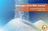 Balrampur Chini Mills Limited...Plant Locations 17 Balrampur Babhnan Tulsipur Haidergarh Akbarpur Mankapur Rauzagaon Kumbhi Gularia Maizapur UTTAR PRADESH Factory Locations Sugarcane