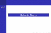 Herbrand's Theorem - Università degli Studi di Veronaprofs.sci.univr.it/~farinelli/courses/ar/slides/herbrand3.pdfHerbrand's Theorem Summary Herbrand's Theorem [Chang-Lee 4.5] Implementation