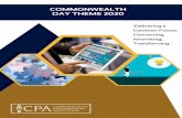 COMMONWEALTH DAY THEME 2020 Day 2020 Theme Leaflet.pdf · The theme of Commonwealth Day 2020 has been announced following conversations at recent Council of Commonwealth Secretariat