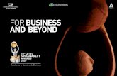 FOR BUSINESS AND BEYOND - sustainabledevelopment.in · make in excelling at sustainable business. It expects companies to integrate sustainability into governance, strategy, business